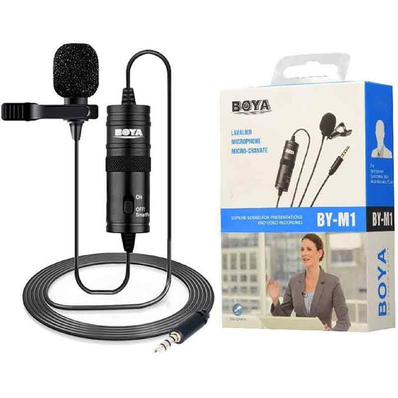 BOYA-MIC-M1-LAVALIER-COLLAR-MICROPHONE