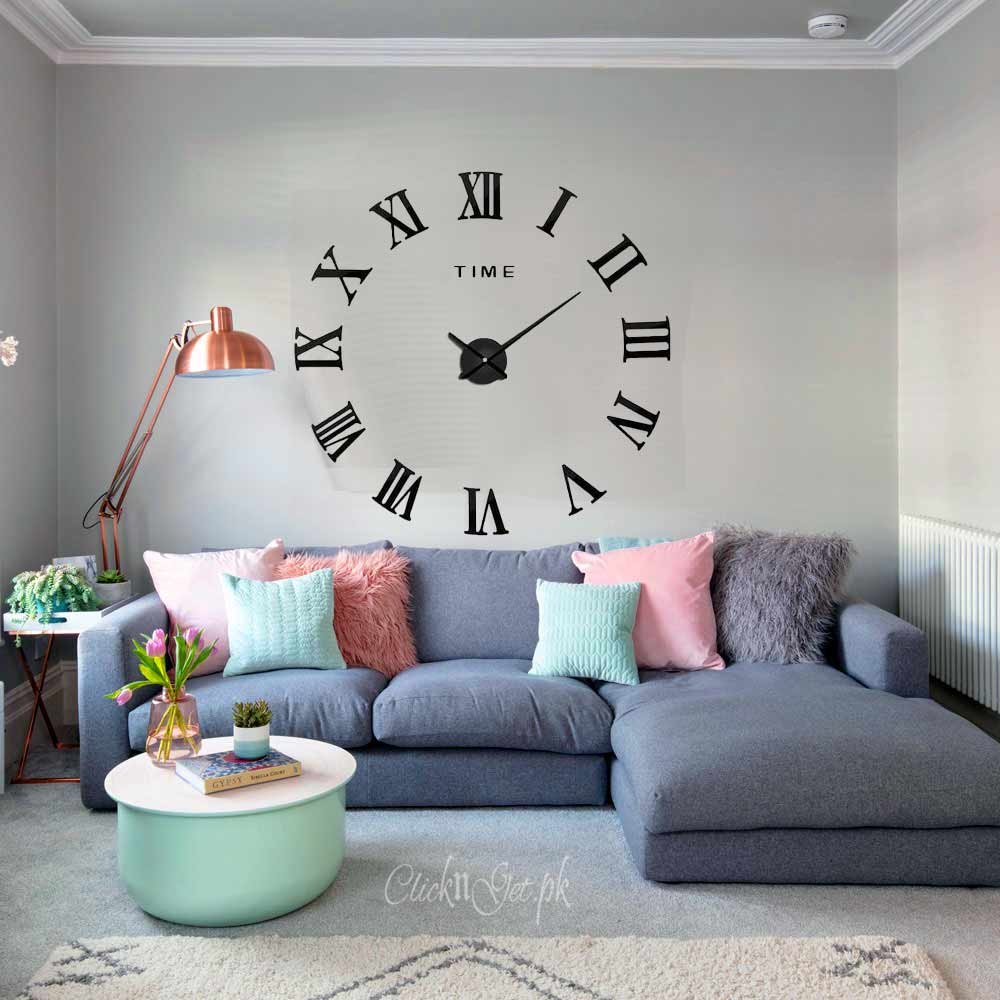 Acrylic-Wall-Clock-3D-Multi