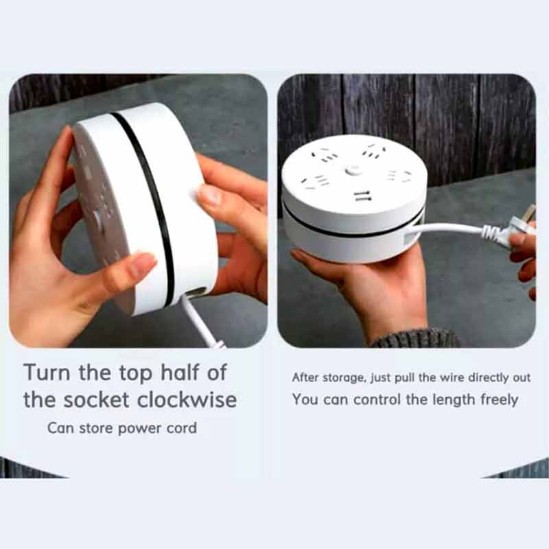 Electrical Foldable Extension 3 USB Socket 16.5 Feet Long | www.clicknget.pk