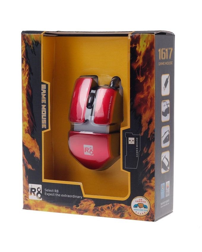 Buy USB Wired Gaming Mouse - Black (150cm-Cable) R8 in Pakistan | Clicknget