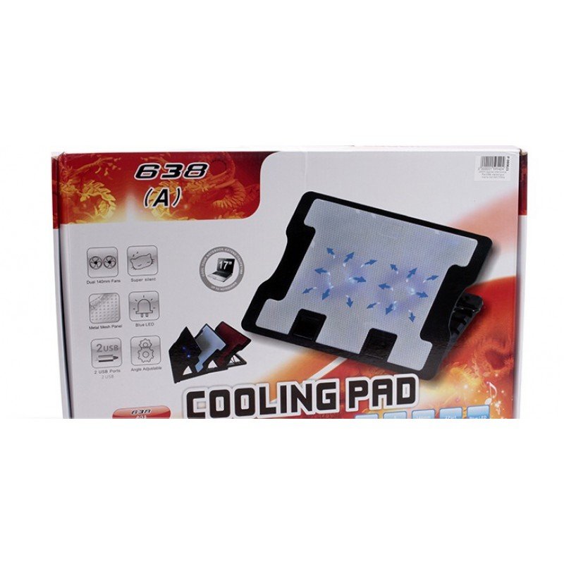 Adjustable-Notebook-Cooling-Pad-638--with-2-Fans